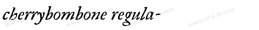 cherrybombone regula字体转换